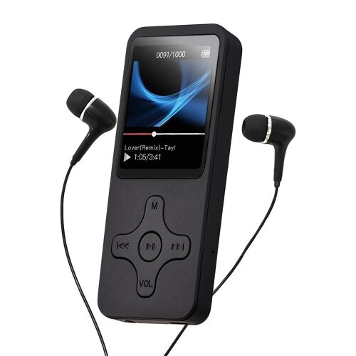 Lecteur Mp4 Portable Lecteur de musique Mp3 avec casque Lcd écran Lecteur vidéo