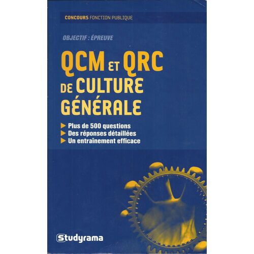 Qcm Et Qrc De Culture Générale - Marie Berchoud - Studyrama 2006