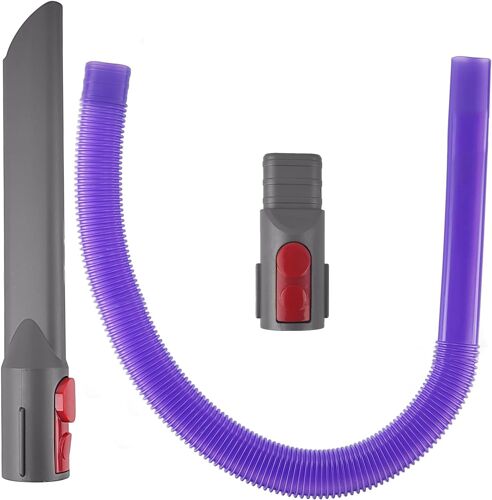 3 Pièces Accessoires pour Aspirateurs Kit, Suceur Plat, Tuyau et Adaptateur, Aspirateurs pour Dyson V7 V8 V10 V11 V12 V15, pour Nettoyer Sous Les Meubles et Les Coins