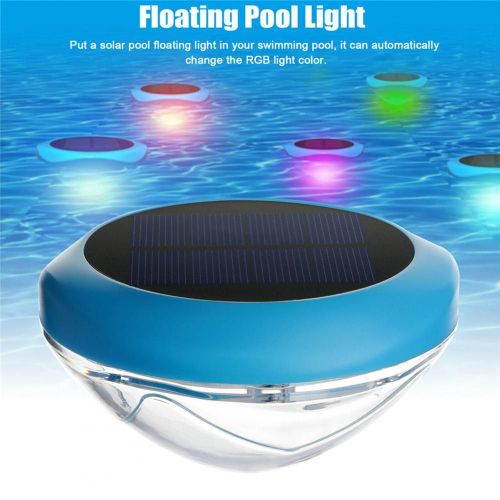 Lampe Solaire Flottante À Led Pour Piscine, Imperméable, Éclairage Décoratif D'extérieur, Lumière Bleue Pour Jardin