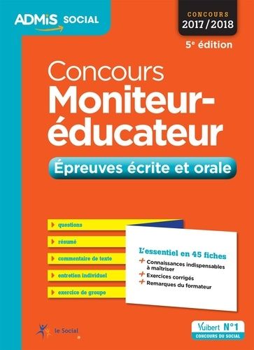 Concours Moniteur-Éducateur - Epreuves Écrite Et Orale