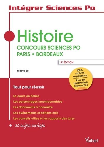 Histoire - Concours Sciences Po Paris - Bordeaux
