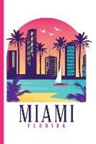 Cityscape - Miami Florida: College Ruled Notebook