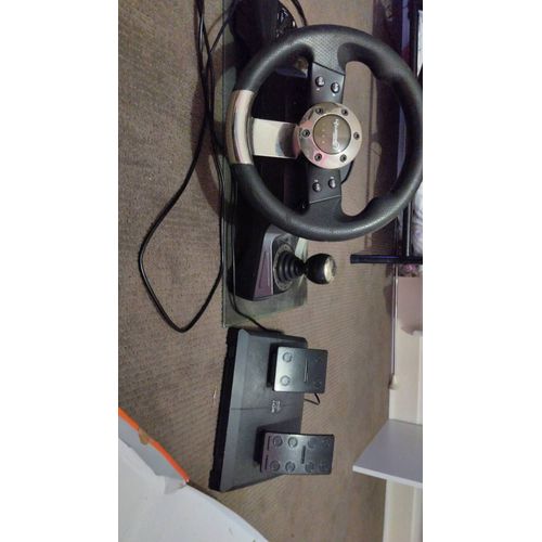 Volant Et Pédalier Subsonic Racing Compatible Avec Playstation/Pc/Xbox