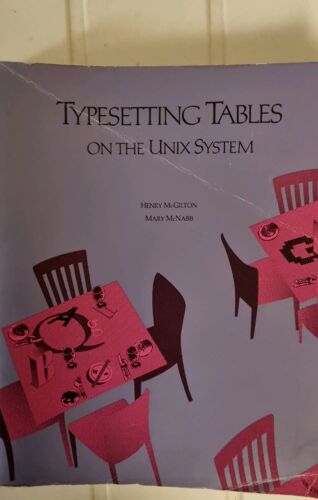 Typesetting Tables On The Unix System