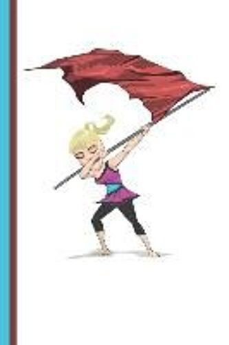 Dabbing Dance Color Guard Girl: Colorguard Lined Dance Journal Diary, Study Notebook, Special Writing Workbook As A Planner