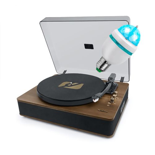 Platine vinyle Muse MT-106 BT, 3 vitesses 33/45/78 tours, Stéréo 2x5W - Bluetooth, USB pour la lecture et l'encodage, DIAMS LED