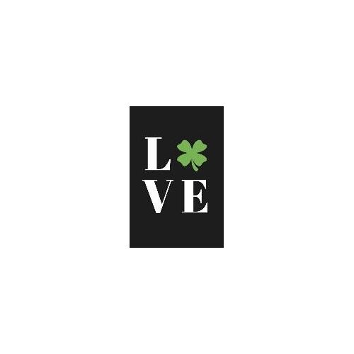 Love: Novelty St. Paddy's Day Notebook / Journal / Diary Gift (Green 4 Leaf Clover)