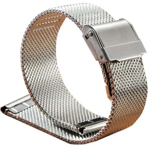 14mm Bracelet De Montre En Acier Inoxydable Vintage Rétro Bracelet Montre De Grain Bande À Dégagement Rapide Pour Homme Femme