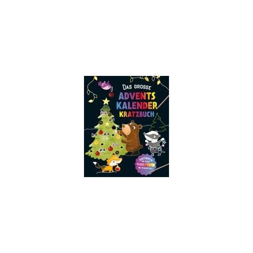 Das Große Adventskalender Kritzel-Kratzel Buch