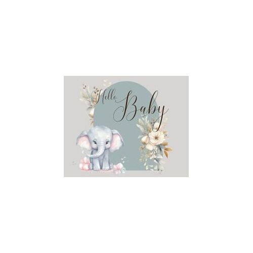 Hello Baby, Baby Shower Hardback Guest Book (Landscape)