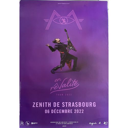 M - Matthieu Chedid - En Rêvalité Tour 2022 - 84x120cm - Affiche / Poster - Envoi Roulé