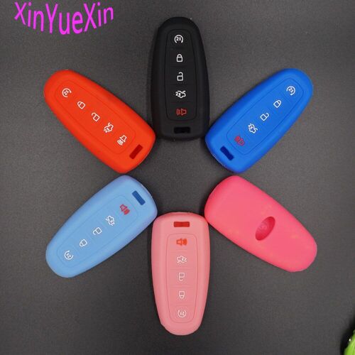 housse de clé de voiture en Silicone, étui pour télécommande Ford edge Explorer Taurus Flex Escape Mustang