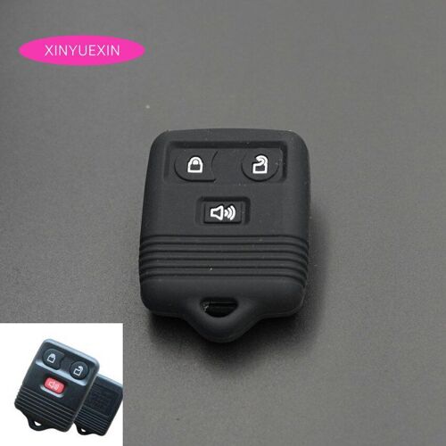 housse de clé de voiture en Silicone, étui pour télécommande FORD Focus, LINCOLN, MERCURY Edge, Fusion