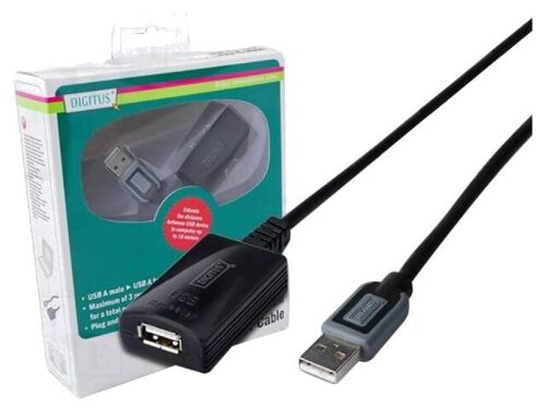 Cable USB 2.0 USB A femelle vers USB A male 10m