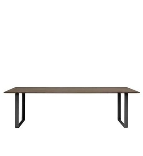 Muuto - Table 70/70 - chêne massif fumé - noir - XL - Marron