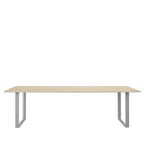 Muuto - Table 70/70 - XL - gris clair - Chêne massif - Beige