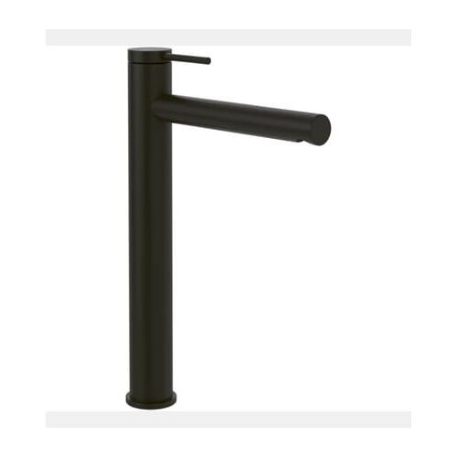Mitigeur lavabo surélevé Loop & Friends sans tirette Noir mat