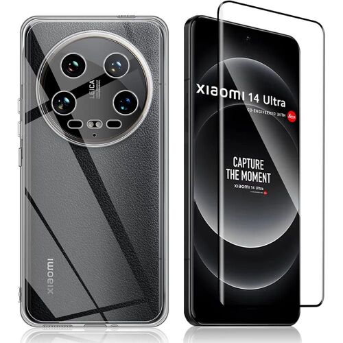 Coque Silicone pour Xiaomi 14 Ultra avec 2 Verres Trempés - Protection Transparente Anti-Rayures - E.F.Connection