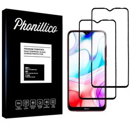 Verre Trempe Pour Xiaomi Redmi 8 / Redmi 8a [Pack 2] Film Transparent Bord Noir Vitre Protection Ecran Phonillico©