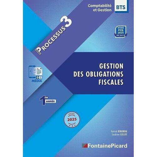 Gestion Des Obligations Fiscales Bts Cg 1re Année - Processus 3 - Edition 2025