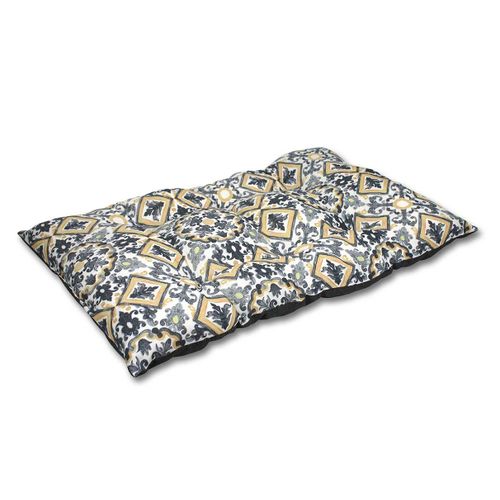 Matelas Bombé Pour Chien - Polyester Catania Gris Beige 55 X 90 Cm