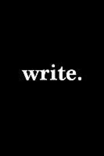 Write. Journal - White On Black Design