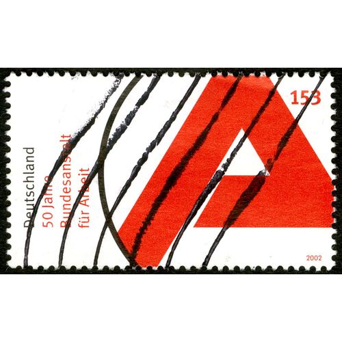 Timbre Oblitéré Deutschland, 50 Jahre Bundesanstalt Für Arbeit , 2002, 153