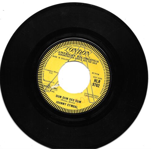 Johnny Cymbal : Dum Dum Dee Dum / (Surfin' At) Tia Juana [Vinyle 45 Tours 7"] 1963