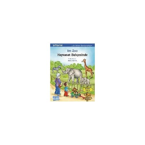 Im Zoo. Kinderbuch Deutsch-Türkisch