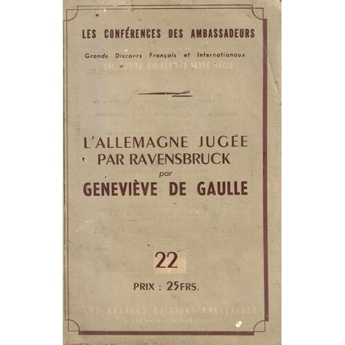 L' Allemagne Jugée Par Ravensbruck