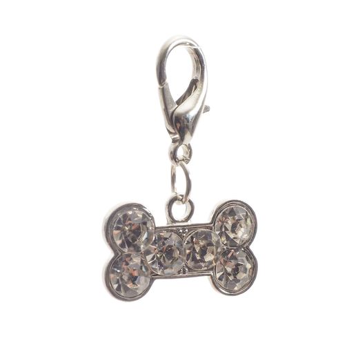 Médaillon Petit Os - Strass - 3.5 X 2 Cm