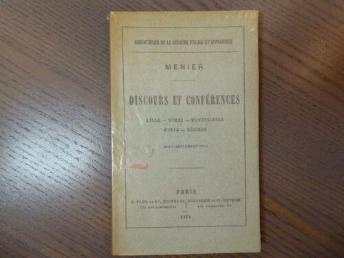 Discours Et Conférences. Lille - Nîmes -