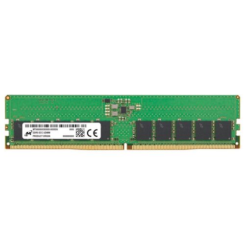 Micron - DDR5 - module - 16 Go - DIMM 288 broches - 5600 MHz / PC5-44800 - CL46 - mémoire sans tampon - ECC
