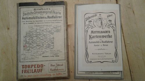Mittelbach's Deutsche Strassenprofilkarte Für Automobilisten U. Radfahrer - 64 - Metz Vers 1910