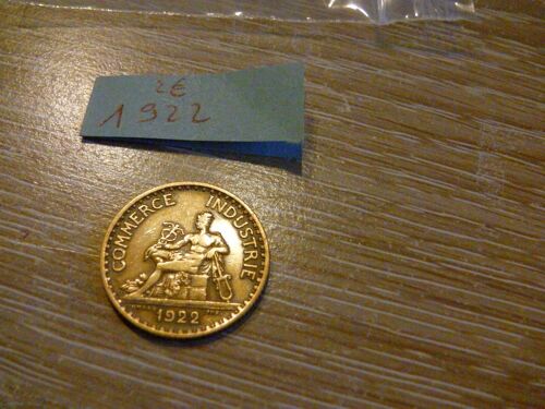 1 Franc Cdc 1922