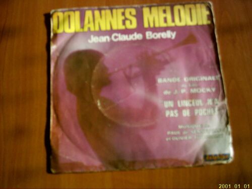Vinyle 45 Tours : Jean- Claude Borelly: Dolannes Mélodie.