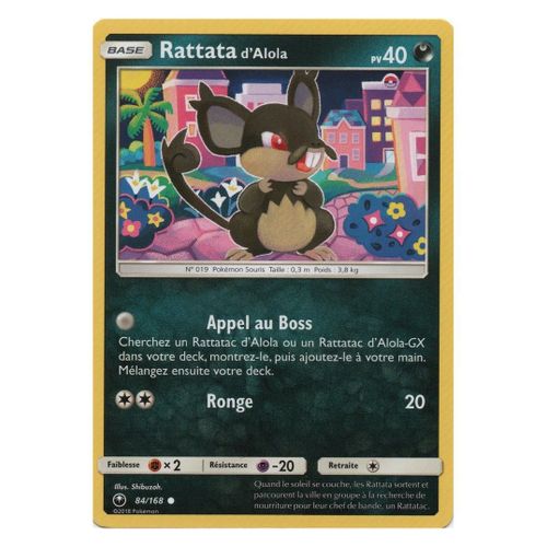 Rattata D'alola (Sl7-84/168)