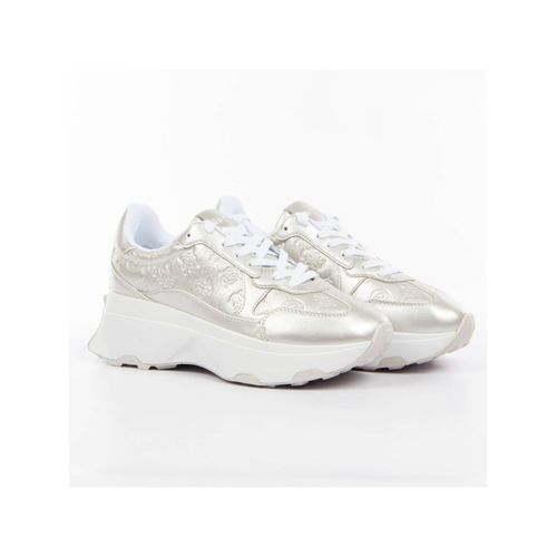 Basket Guess Logo 4g Argent