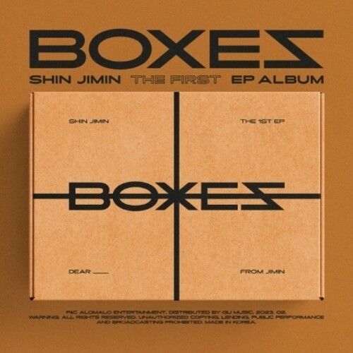 Shin Jimin - Boxes (1st Ep) - Package Outbox, Photo Book, Lyrics Paper, Plastic Bag, Folded Poster, Illust Sticker, Guitar Pick, Photocard [Compact Discs] With Guitar Picks, Photos, Poster, Stickers, Asia - Import