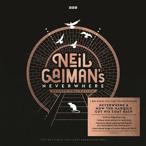 Neil Gaiman - Neil Gaiman's Neverwhere Record Collection - Limited Deluxe Boxset With Signed Neil Gaiman Print & 5lp's Pressed On 140-Gram Black Vinyl [Vinyl Lp] Oversize Item Spilt, Black, Ltd Ed, 140 Gram Vinyl, Boxed Set, Deluxe Ed, Autographed / Star
