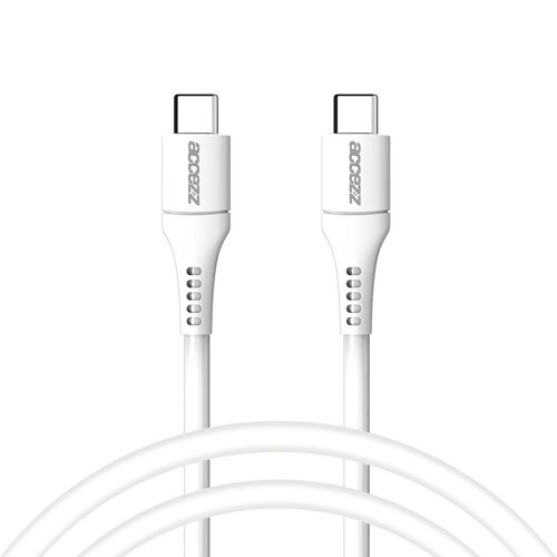 Accezz Câble USB-C vers USB-C 1 mètre Blanc