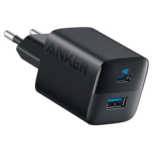 Chargeur USB-C 33W Anker 323 Dual Port Noir - Chargeur Ultra Compact USB C/A - Compatible iPhone 14/14 Plus/14 Pro/14 Pro Max/13/12, Pixel, Galaxy, iPad/iPad Mini (Cable Non Inclus)
