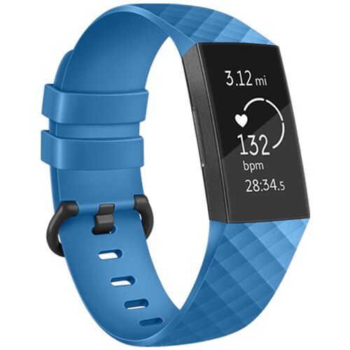 Imoshion Bracelet Silicone Fitbit Charge 3 / 4 Bleu