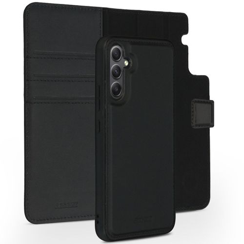 Accezz Étui de téléphone portefeuille en cuir de qualité supérieure 2 en 1 Samsung Galaxy A34 (5G) Noir