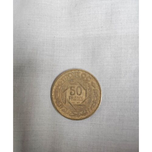 Pièce De 50 Francs - Maroc - Empire Chérifien - 1371