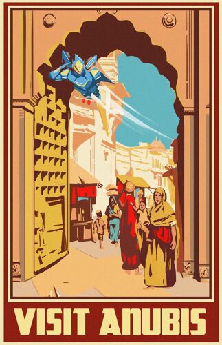 Affiche Visitez Anubis