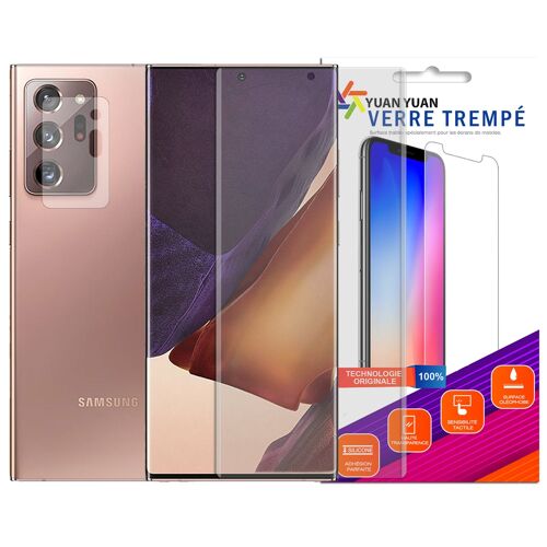 Verre Trempé Incurvé Pour Samsung Galaxy Note 20 Ultra 5g+ Verre Trempé Camera Arrière Protecteur-Film De Protection -Visiodirect-