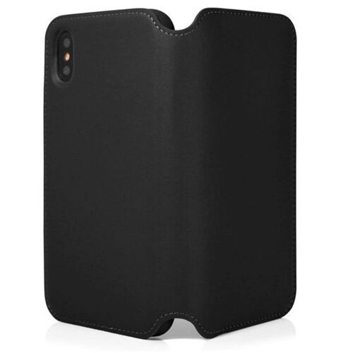 Etui QDOS Milano cuir noir pour iPhone XR