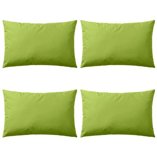 Prolenta Premium - Oreiller D'extérieur Lot De 4 60 X 40 Cm Vert Pomme